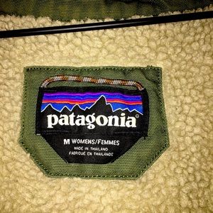 Patagonia jacket with organic cotton lining